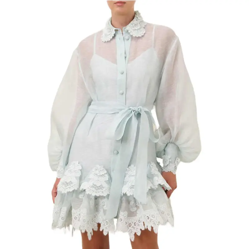 Zimmermann Crush Lace Shirt Dress-1