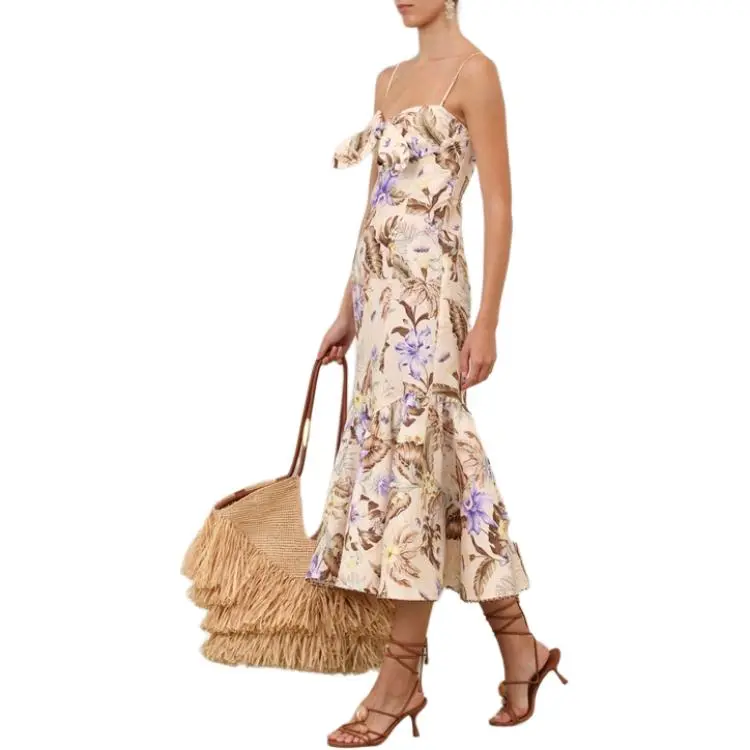Zimmermann SS25 Slip Dress Women's Multicolor-4