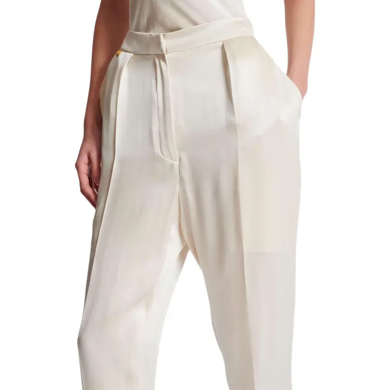 BALMAIN SS25 Suit Trouser Women's Beige-5