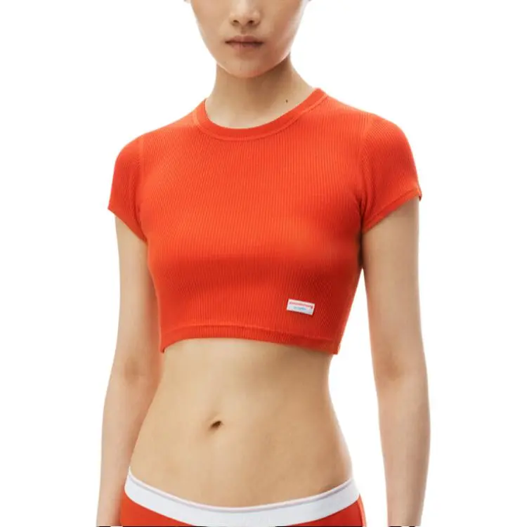 Alexander Wang Crop Top Women's Red-4