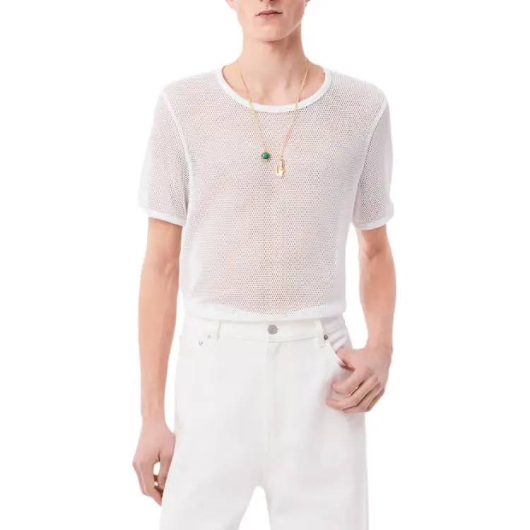 LACOSTE SS25 T Shirt Men's White-3