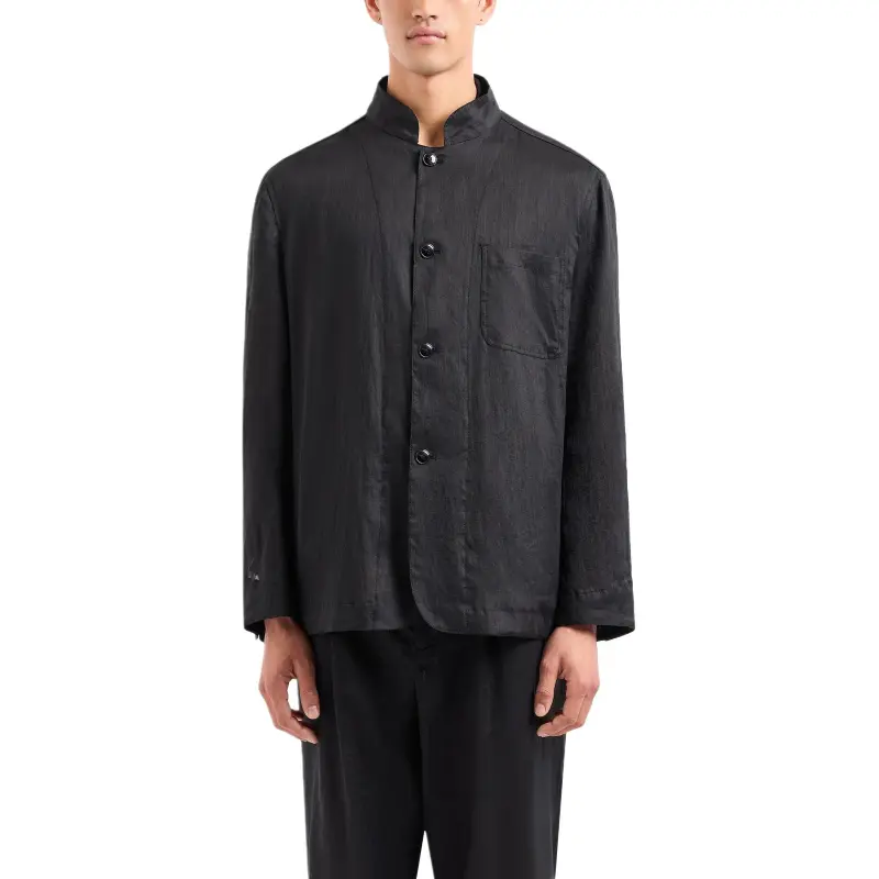 GIORGIO ARMANI FW24 Jackets Coats Men's Black-2