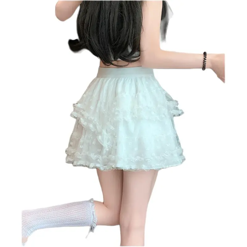 Flowers In Water Casual Short Skirts Women's-2