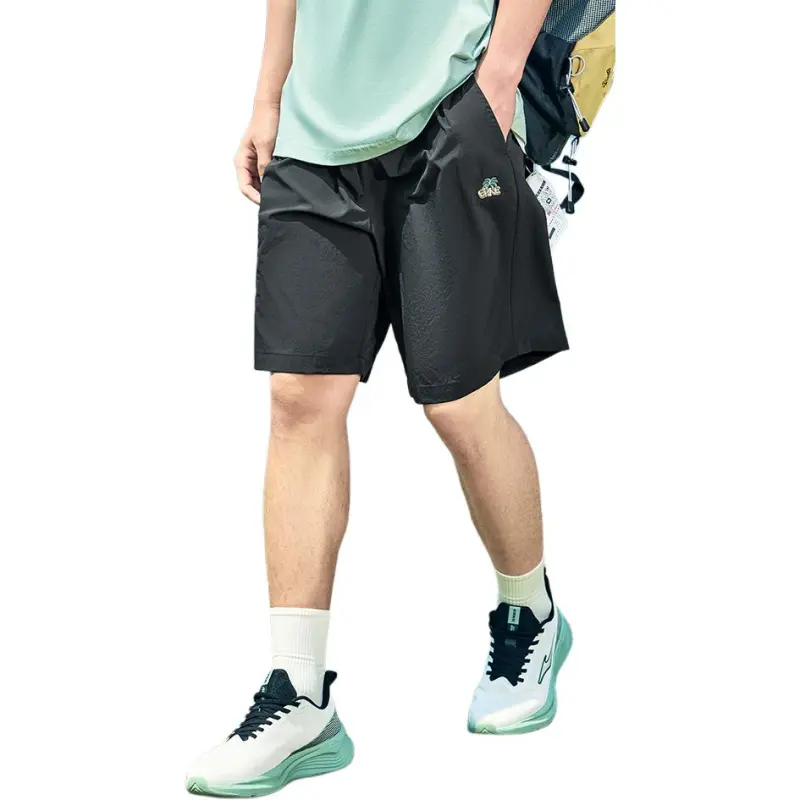 Erke Life Collection Casual Shorts Men's Jet Black-1