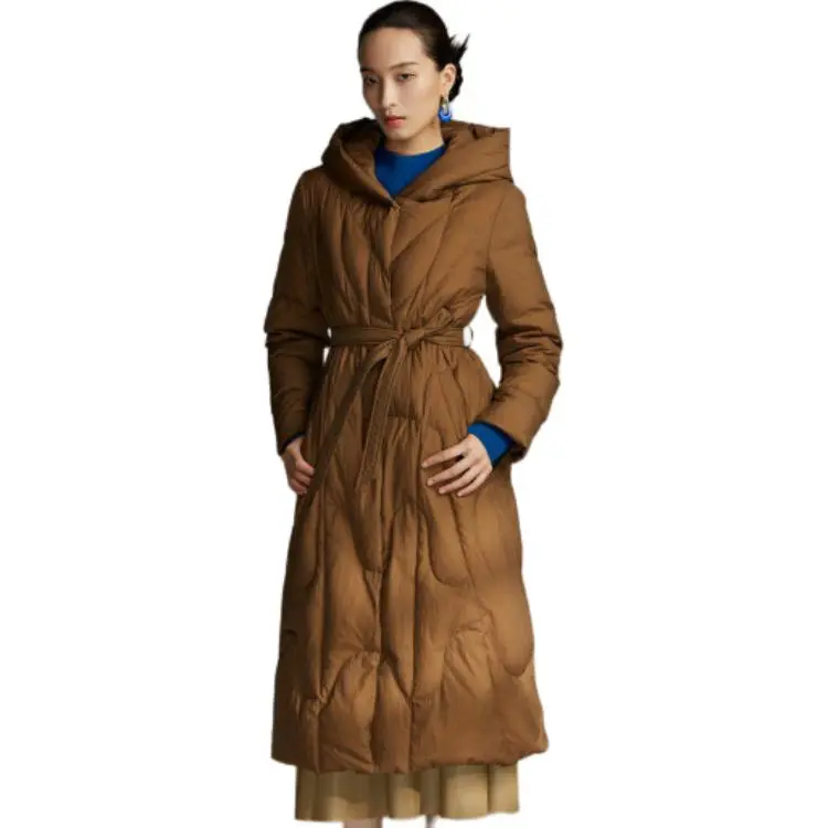 BBLLUUEE Down Jacket Women's Light Brown-1