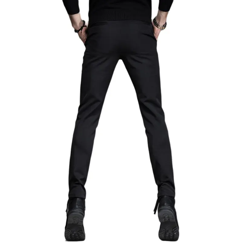 Devanro Casual Pants Men's Black-1