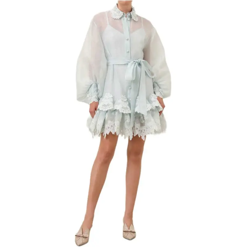 Zimmermann Crush Lace Shirt Dress-2