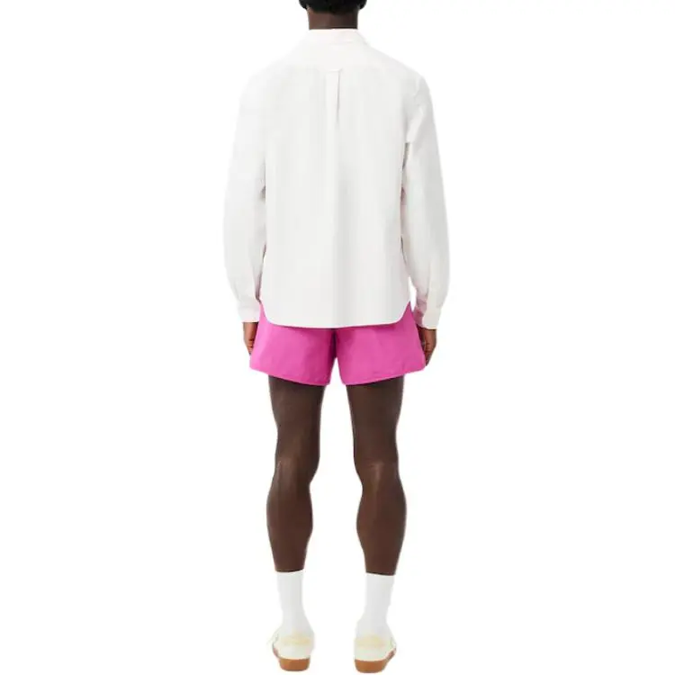 LACOSTE Logo appliqué Swim Shorts-3