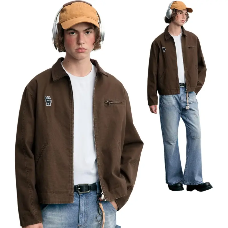 MYSAMESAME AW24 Jackets & Coats Unisex Coffee Brown-1