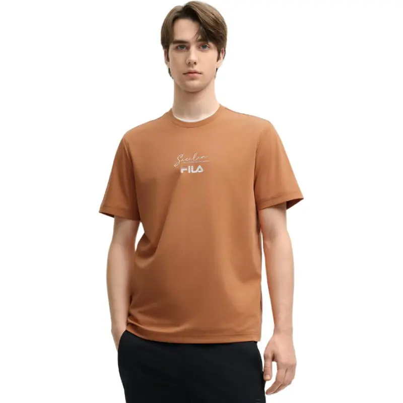 FILA T Shirt Men's Sand Pond Orange or-2