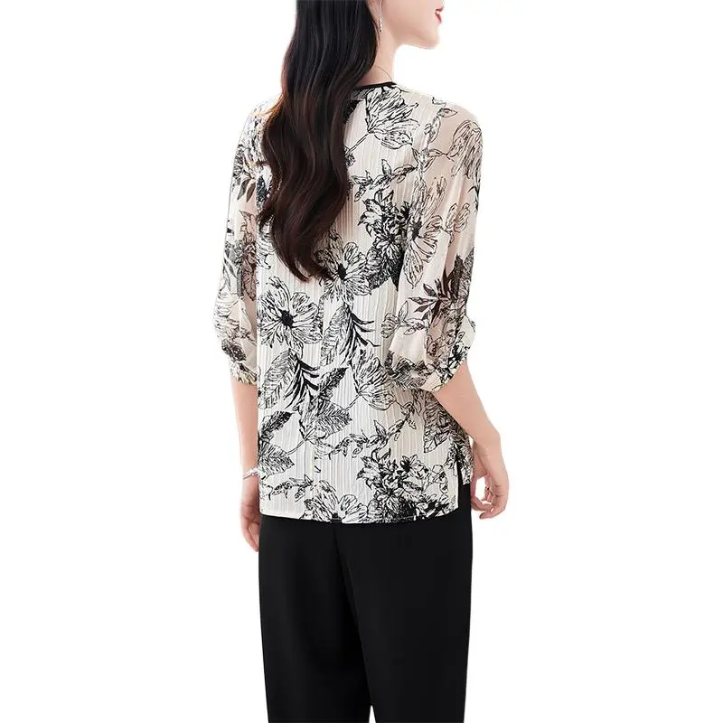 Yi Mengyuan Shirt Women's Ink Wash Style Love-2