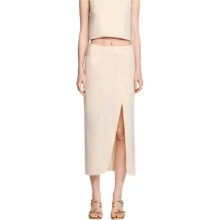 Sandro Long slit Skirt-1