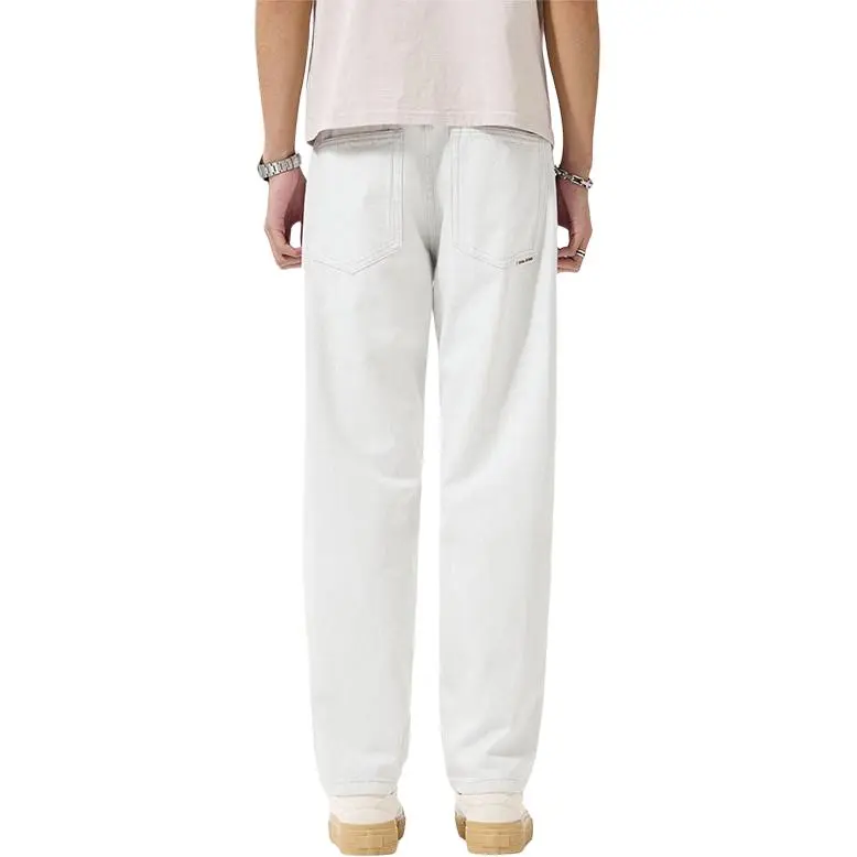SONGS ALONG Jeans Unisex White-1