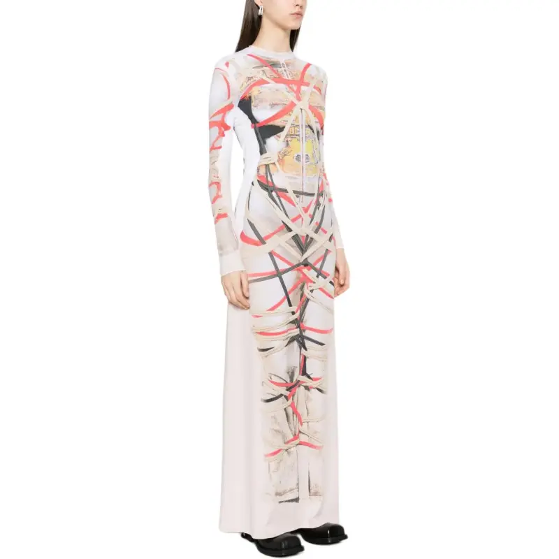 Y/Project Graphic Printed Maxi Dress-3