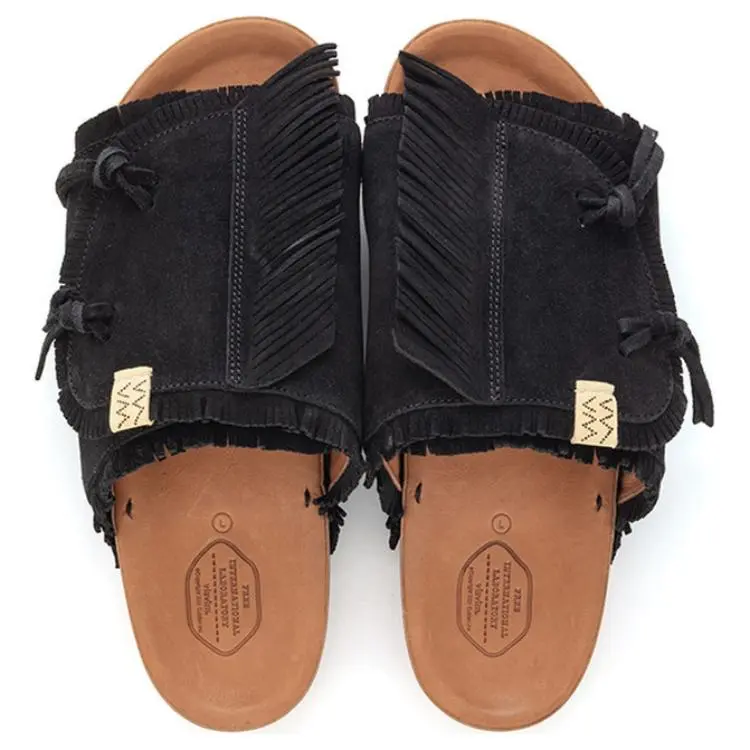 Visvim Slide Slippers Unisex Black-1