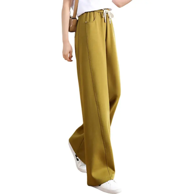 XWI Casual Pants Women's Yellow Green-4