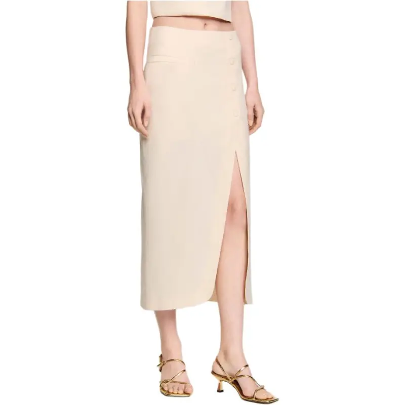 Sandro Long slit Skirt-2
