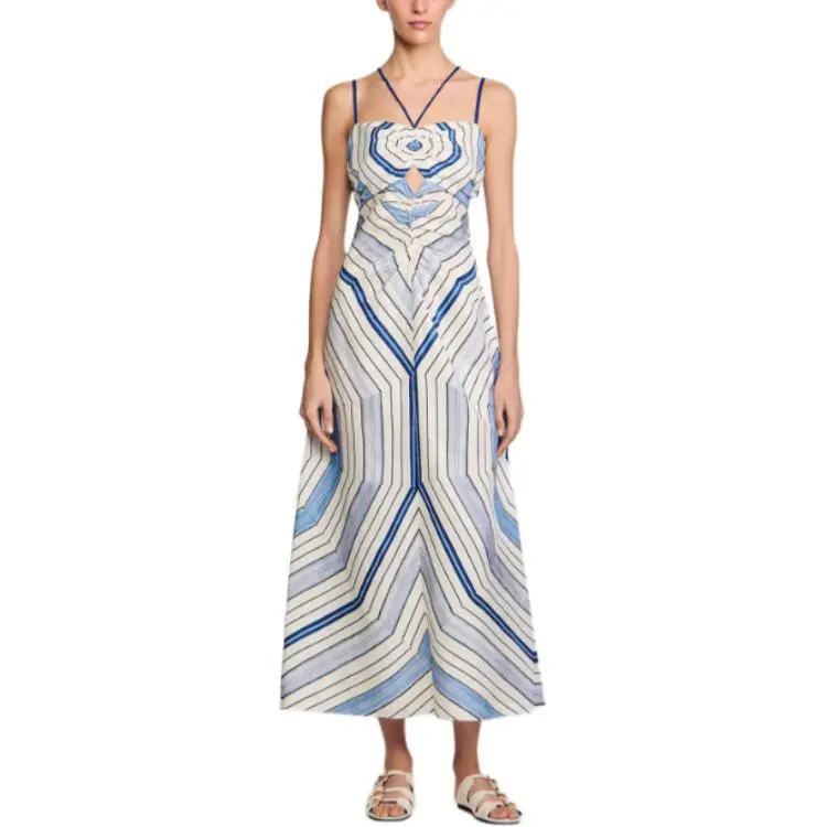 Sandro X Louise Bourgeois Geometric print Skirt-1