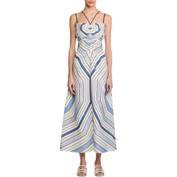 Sandro X Louise Bourgeois Geometric print Skirt-3
