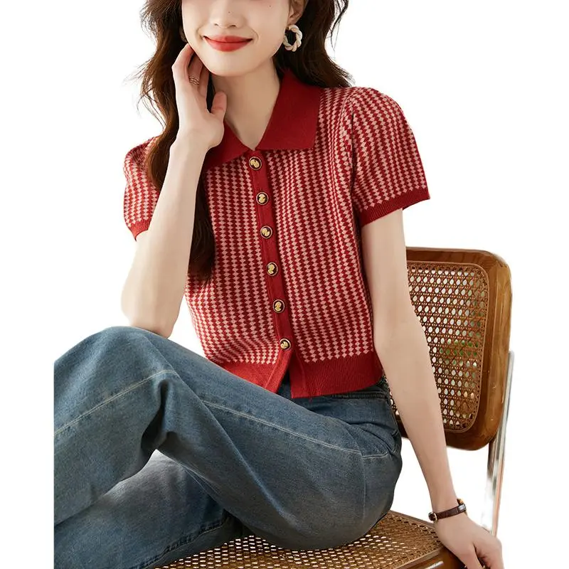 La Chapelle Knitwear Women's Red-3