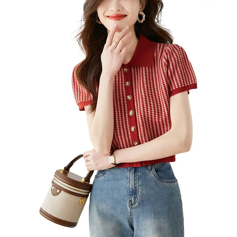 La Chapelle Knitwear Women's Red-4