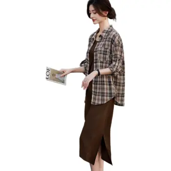Like The Age Of Water Skirt Set Women's Coffee