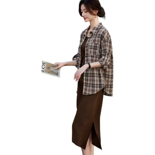 Like The Age Of Water Skirt Set Women's Coffee