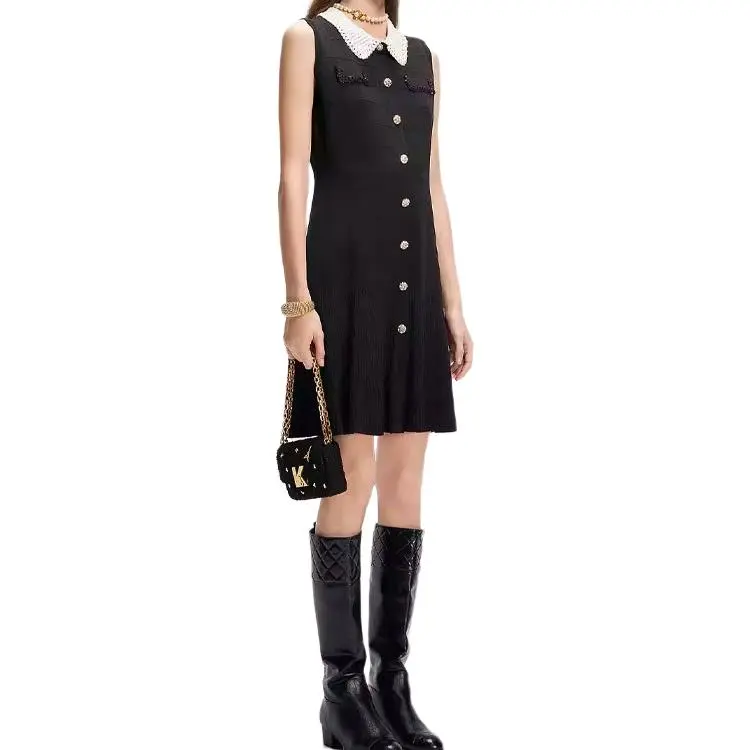 KARL LAGERFELD SS25 Sleeveless Dress Women's Black-4