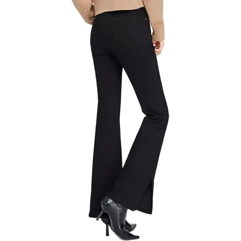 E.BECKY Jeans Women's Black-5