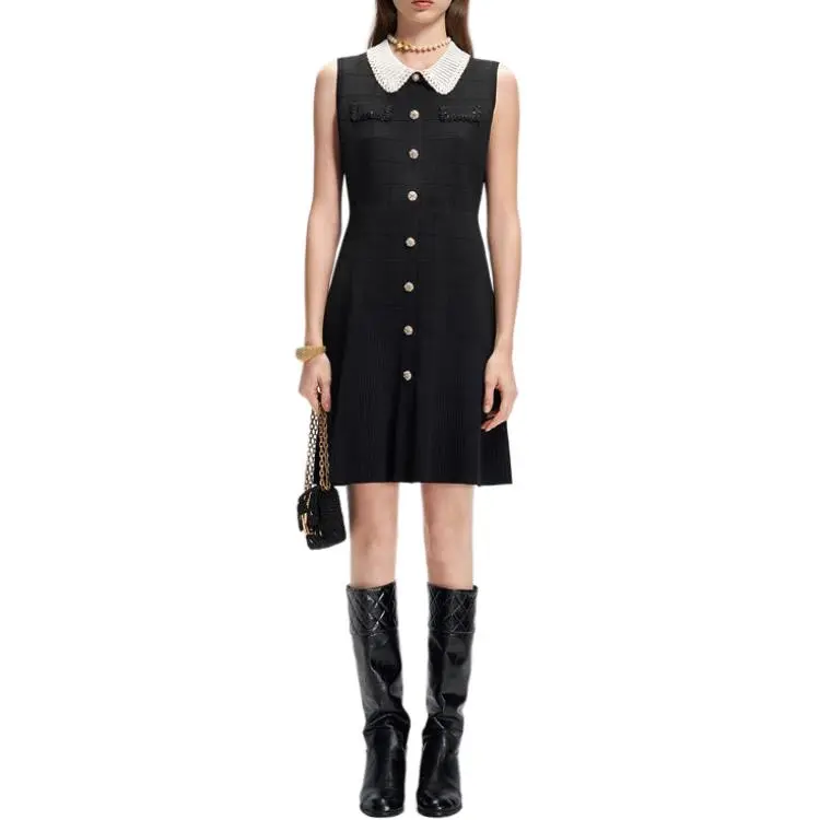 KARL LAGERFELD SS25 Sleeveless Dress Women's Black-2