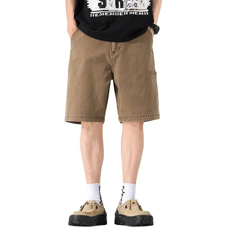 Izzue Denim Shorts Unisex Khaki-2