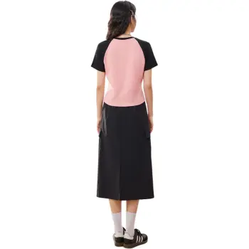 Love To Serve Skirt Set Women's Pink, Black & Multicolor