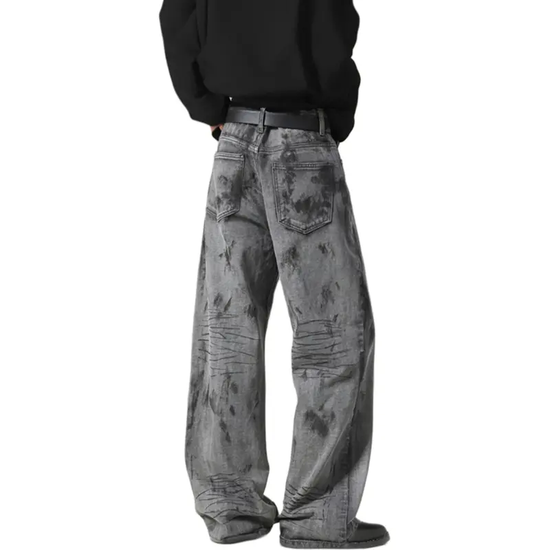 WARNING LIGHT Jeans Unisex Purple-1