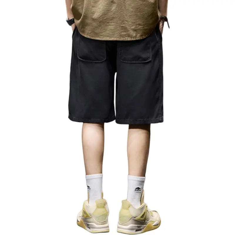 BUYDAUL Denim Shorts Men-7