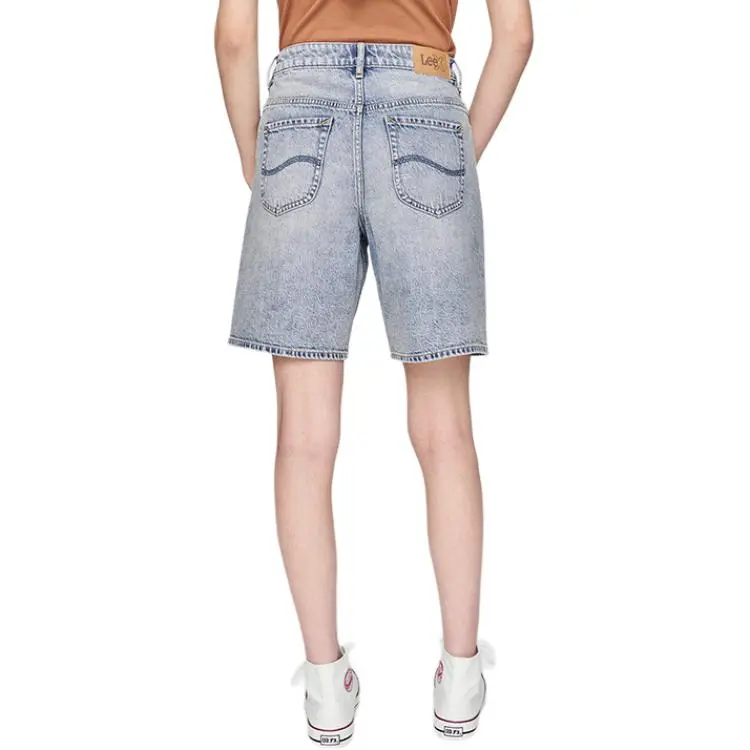 Lee SS25 Denim Shorts Women's Light Blue-1