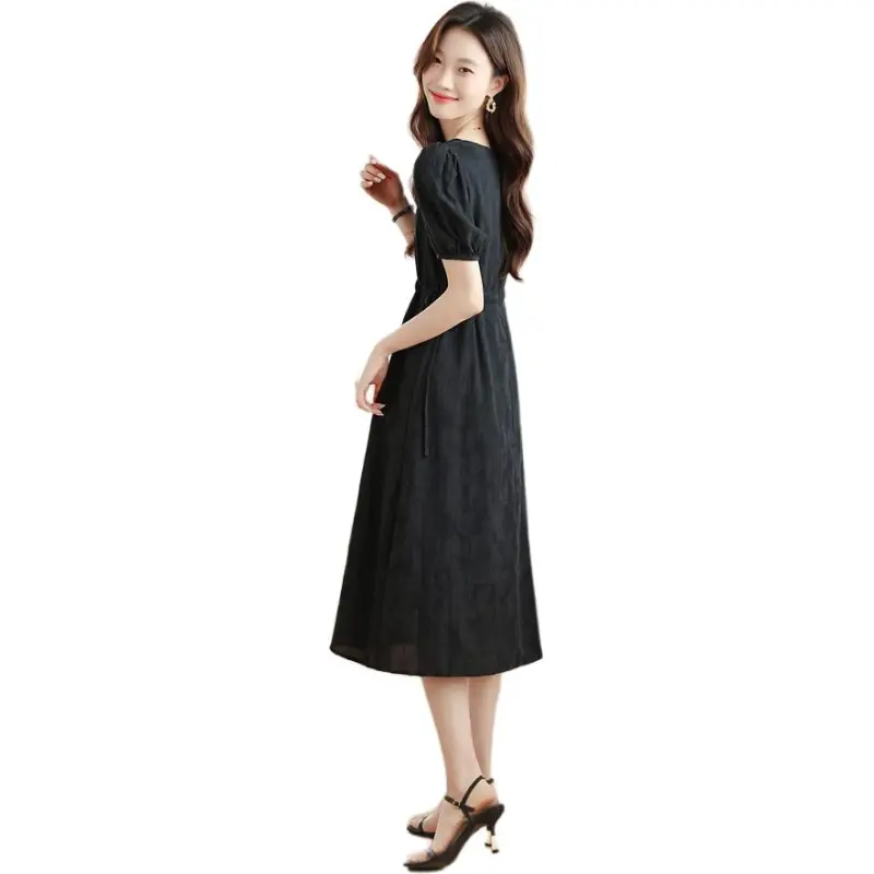Mu Xiao Xin Short Sleeved Dress Women's-2