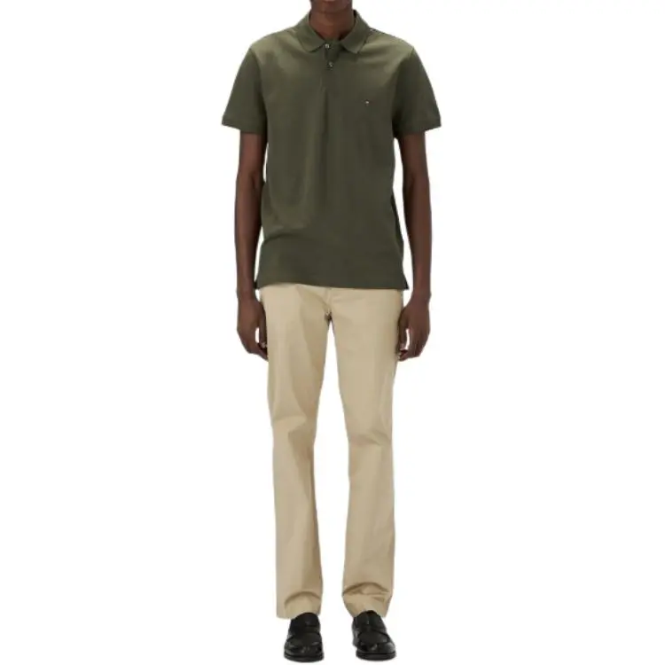 Tommy Hilfiger Polo Shirt Men's Khaki-1