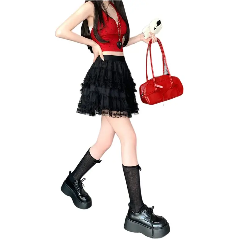 Flowers In Water Casual Short Skirts Women's-5