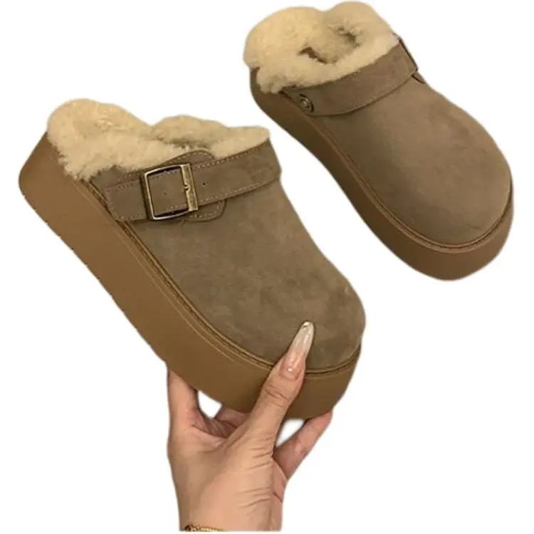 ALPLUME Women's Home Slippers Khaki Beige-1