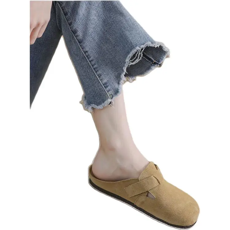 Qiao Anju Home Slippers Camel Khaki Brown-8