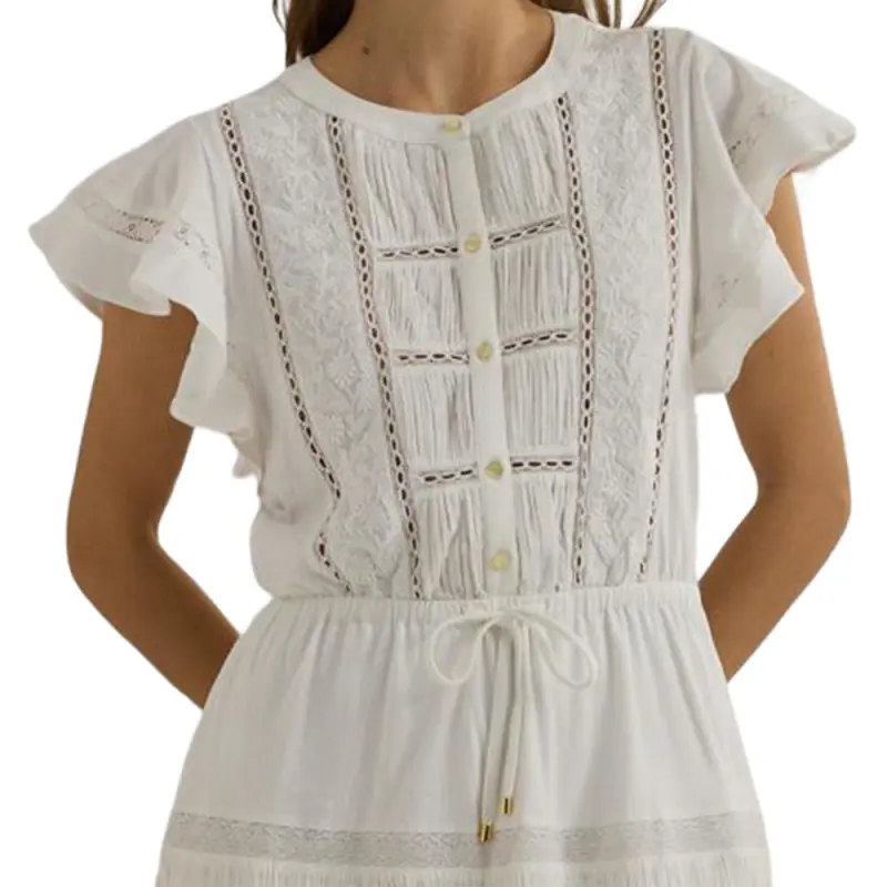 Polo Ralph Lauren Short Sleeved Dresses Women's White-4