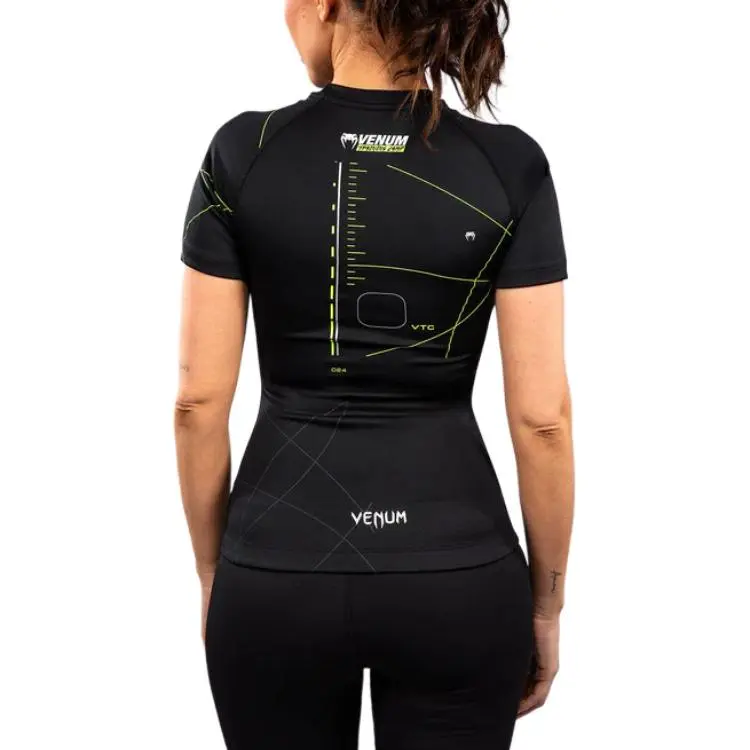 VENUM Yoga T Shirts Women's Black/Neon Green-2