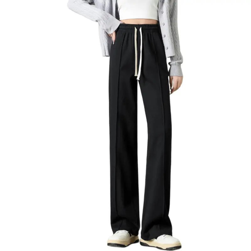 Ya Sheep People Casual Pants Women's Black-1