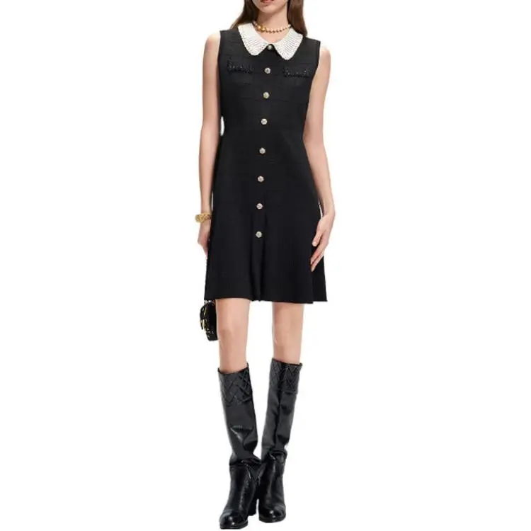 KARL LAGERFELD SS25 Sleeveless Dress Women's Black-5
