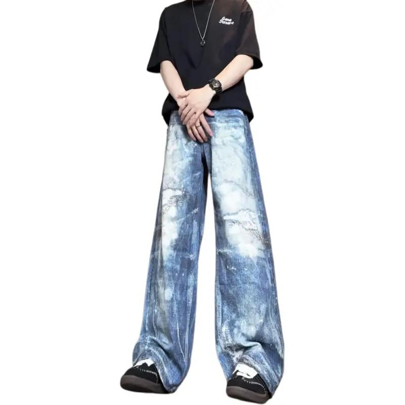 UPXIW Jeans Unisex Dark Blue-2