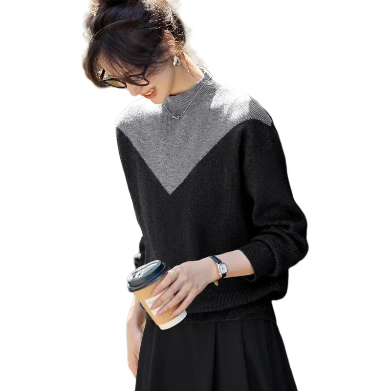 Mo Han Yi Mei Knitwear Women's Gray-2
