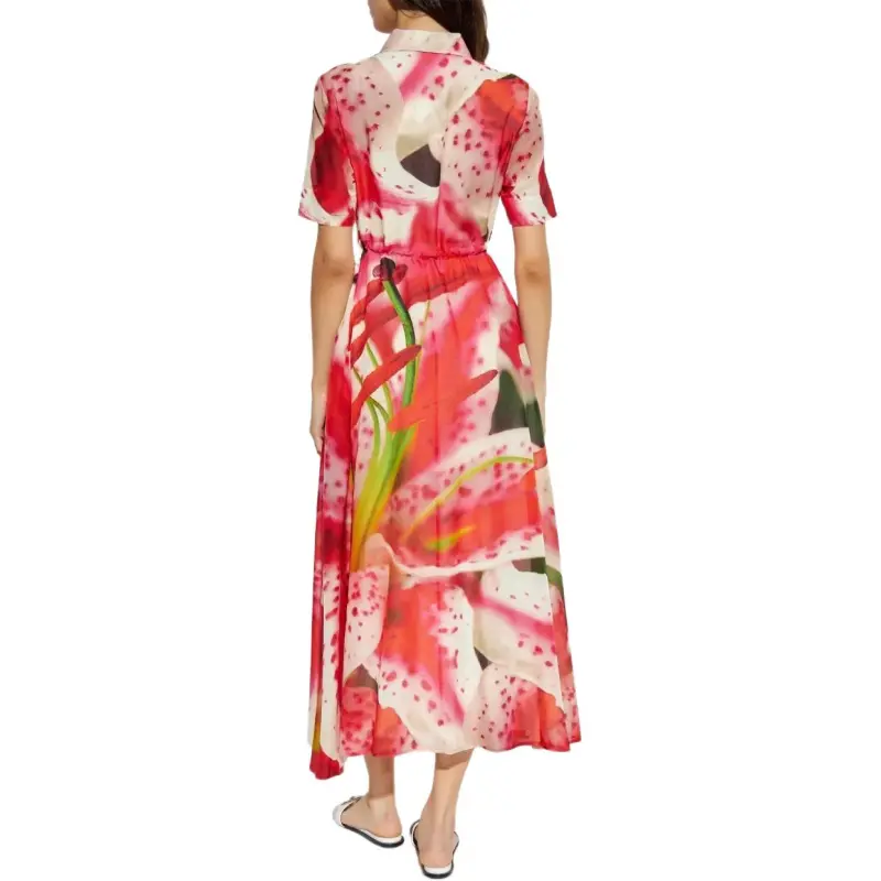 TORY BURCH Short Sleeved Dress Women's Lily Pink-2
