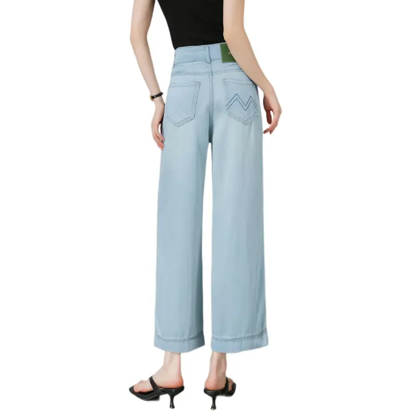 Weixi Casual Pants Women's Light Blue-1