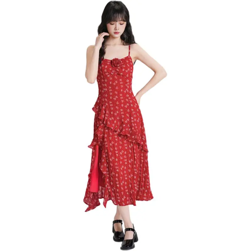 JECCI FIVE Slip Dresses Women's Burgundy-6