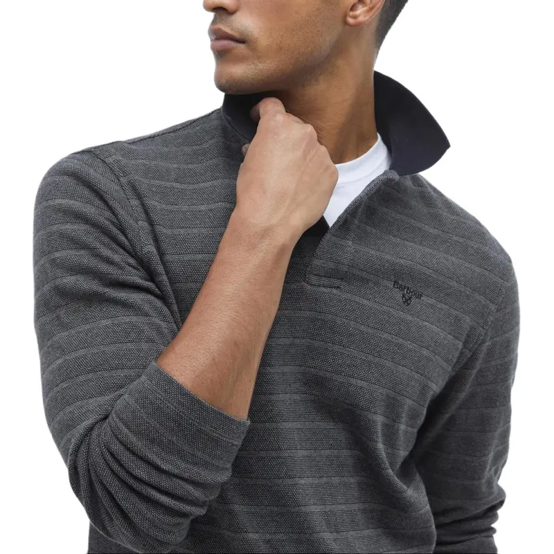 BARBOUR FW24 Polo Shirt Men's Black-4